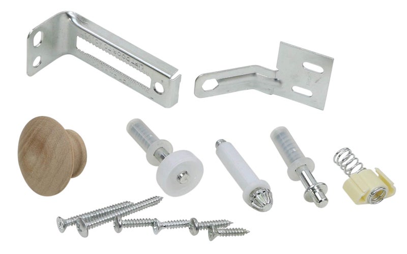 Harrier Hardware Bifold Door Hardware Repair Kit 2-Door Set 3/8-Inch Pivot for 7/8-Inch Track Unfinished Knob Spring Snugger Roller DIY Fix - Image 5